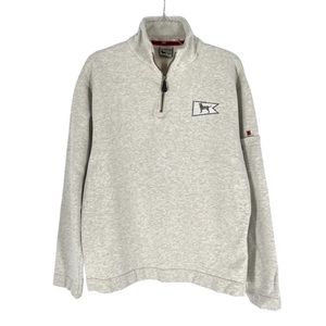 The Black Dog Tavern Size Medium Pullover Sweater Sweatshirt Quarter Zip Logo MV